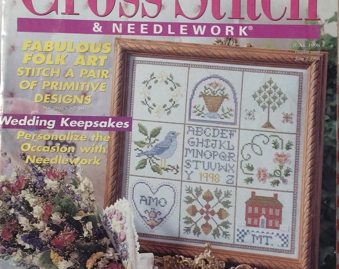 Cross Stitch & Needlework Magazine from June 1998