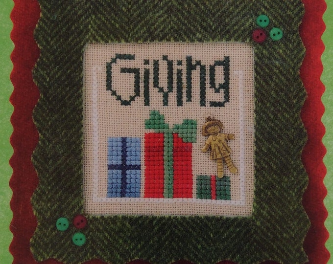 Christmas Blessing Giving (#F52) Flip-It Cross Stitch Design by Lizzie Kate