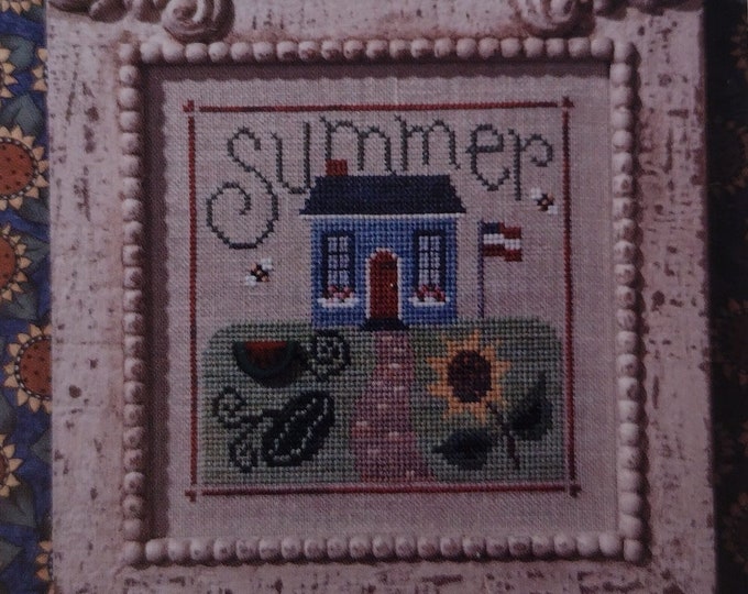 Sultry Summer Sampler (#S25) Snippet Cross Stitch Design by Lizzie Kate