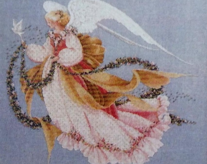 Stunning Angel of Summer Cross Stitch Design (LL26) by Marilyn Leavitt-Imblum
