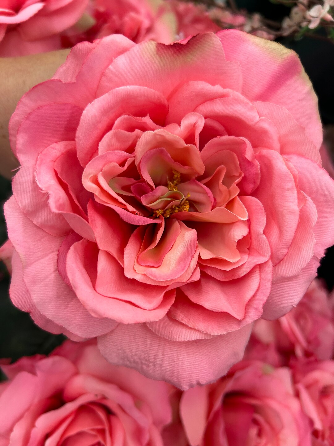 Pink Realistic Looking Roses Stems Faux Roses Bouquet. Etsy