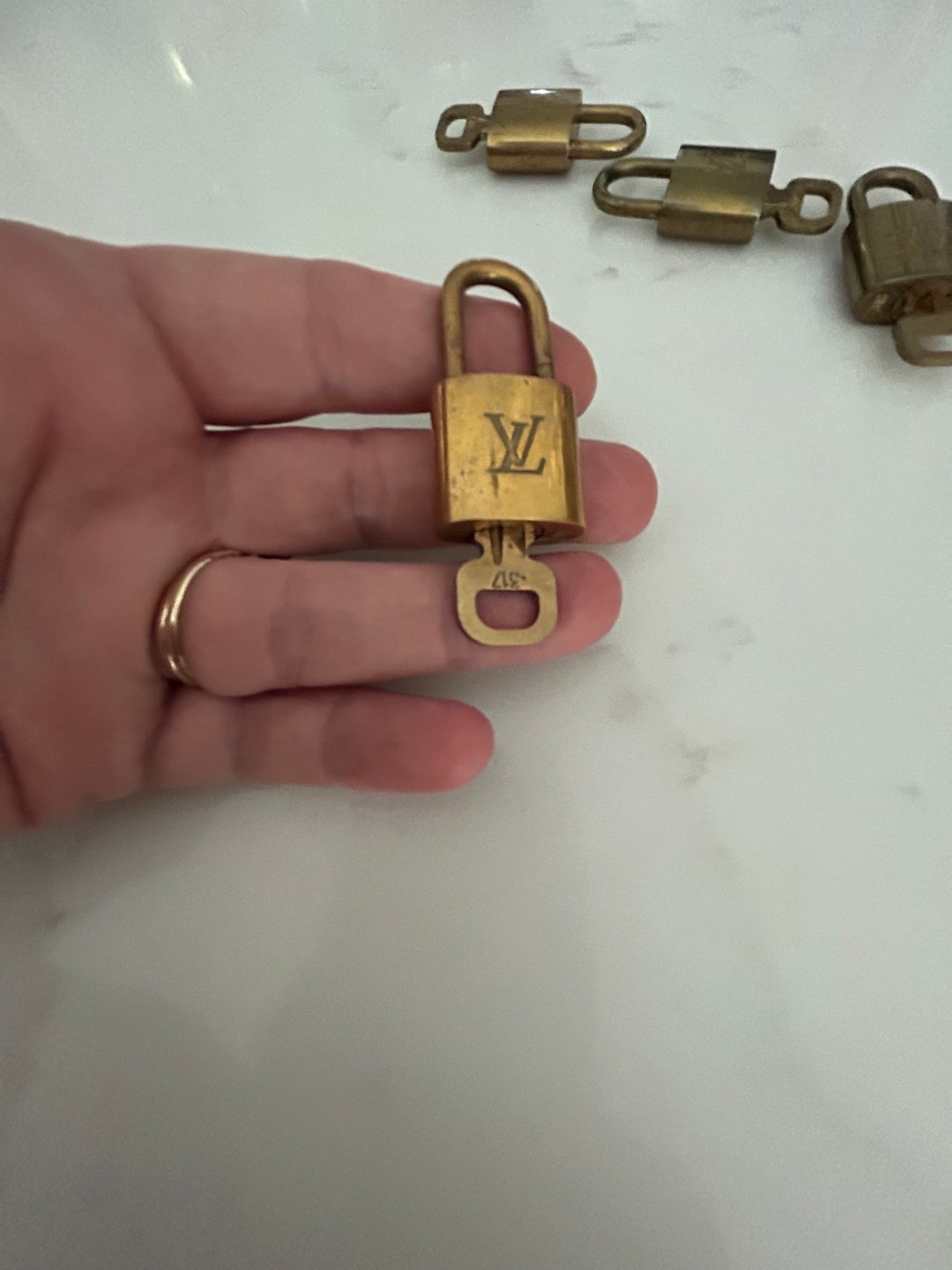 Authentic Louis Vuitton Padlock and Key LV Padlock Louis Etsy