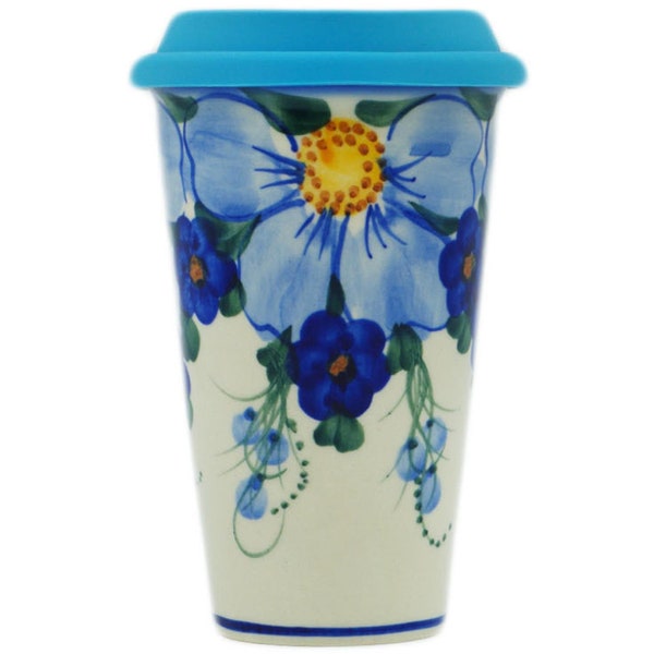 Polish Pottery Travel Mug Etsy