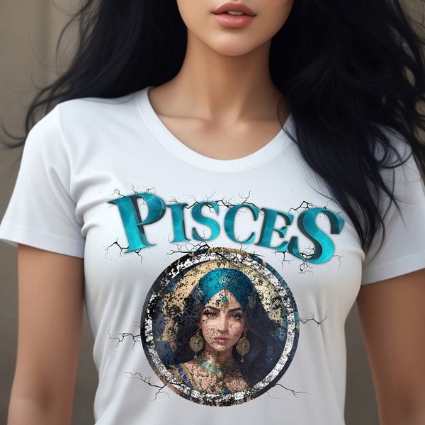 Pisces Zodiac Constellation Women's Horoscope T-Shirt