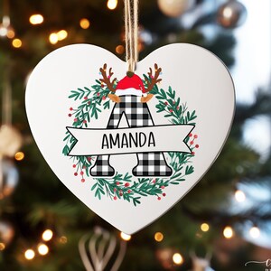 Letter Name Ornament - 2023 Family Ornament - Custom Initial Ornament - Personalized - Christmas gift - Baby Name - Monogram Ornament