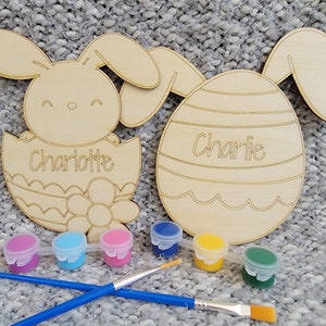 Personalized Easter paint kit, DIY Easter paint kit, Easter basket stuffers, Easter basket gift kids, Easter basket filler,