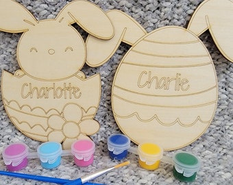 Personalized Easter paint kit, DIY Easter paint kit, Easter basket stuffers, Easter basket gift kids, Easter basket filler,