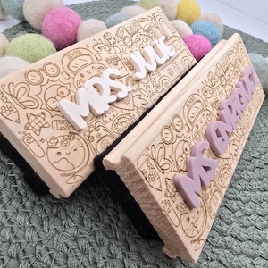 Teacher Appreciation gift, Personalized teacher eraser, Teacher gift, End of School, Whiteboard eraser bild 6