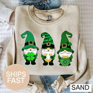 St Patrick&#39;s Day Gnomes Shirt | Lucky Gnome Tee | Clover Gnome Shirt | Irish St Paddy&#39;s Day Outfit | Cute Gnomes Graphic Shirt