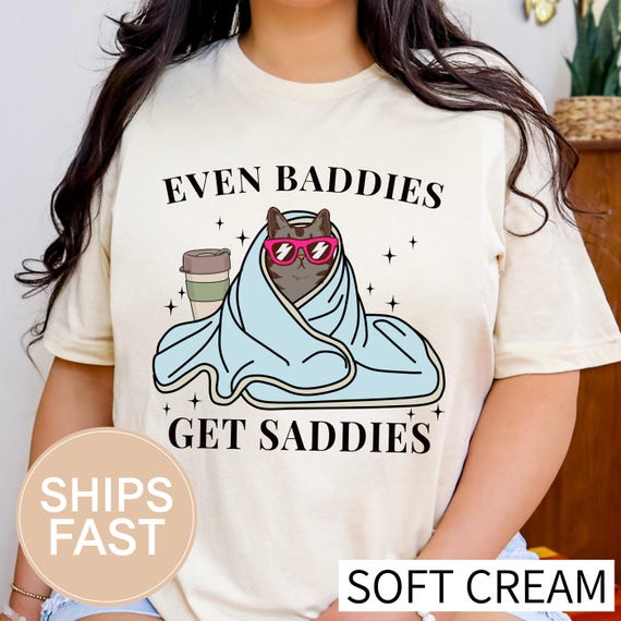 Anxiety Shirt, Bella Canvas 3001 Funny Cat Tee, Mental Health Awareness Apparel, Kindness Present For Friend Or Mom