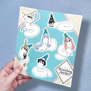 Brushbuddy Witch Hat Atelier 8&quot; x 7&quot; Matte Vinyl Sticker Sheet