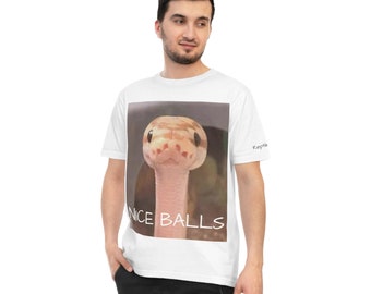 Snake Shirt Ball Python Unisex Classic Jersey T-shirt "Nice Balls" Wear Your Herpetology Passion with Style!