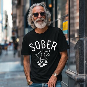 Sober Superhero T Shirt Gift Recovery T-Shirt  Sobriety Solidarity Sober Gift AA sobriety awareness, clean lifestyle tee, Sober support gift