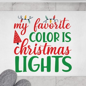 Christmas Lights Bath Mat: Festive Holiday Bathroom Decor