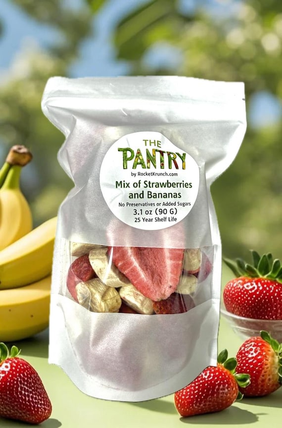 Freeze Dried Mix of Strawberries and Bananas