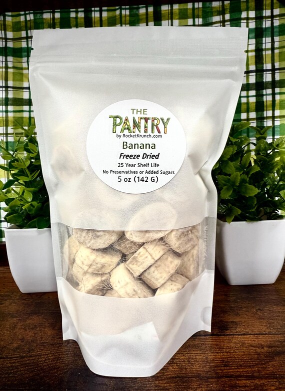 Freeze Dried Organic Bananas -The Pantry by Rocket Krunch
