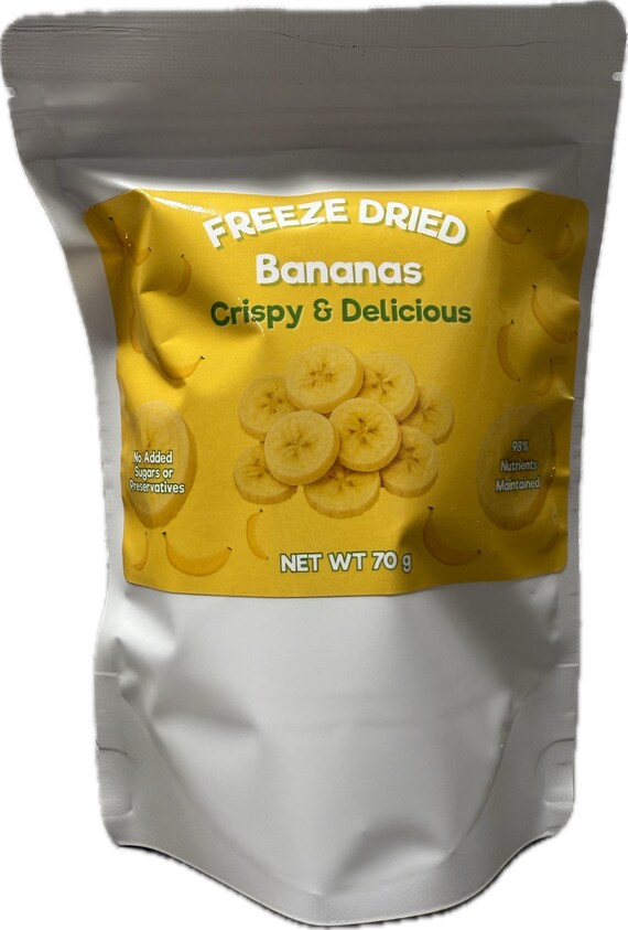 Freeze Dried Organic Bananas 70g