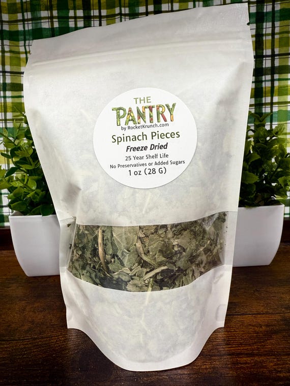 Freeze Dried Organic Spinach Pieces -The Pantry by Rocket Krunch