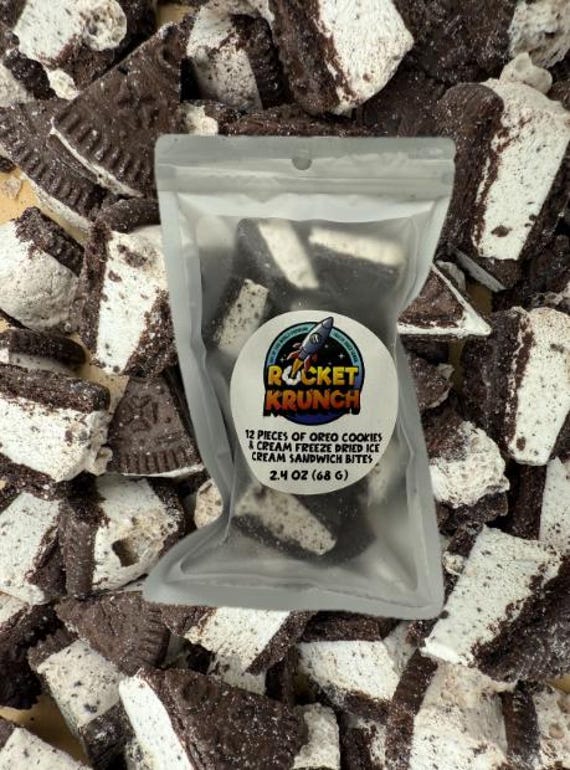 12 pieces of Oreo Cookies & Cream Freeze Dried Ice Cream Sandwich Bites