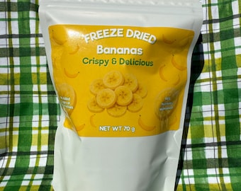 Freeze Dried Organic Bananas 70g
