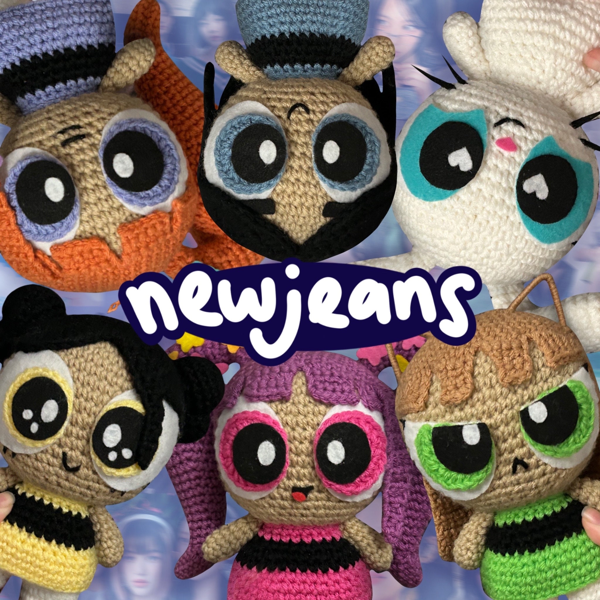 NewJeans パワーパフガールズ ぬいぐるみ チャーム パワパフ 6個セット