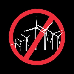 Anti Wind Turbines, Wind Farms, Wind Parks, No Wind Energy, No Wind Power - Standard Postcard
