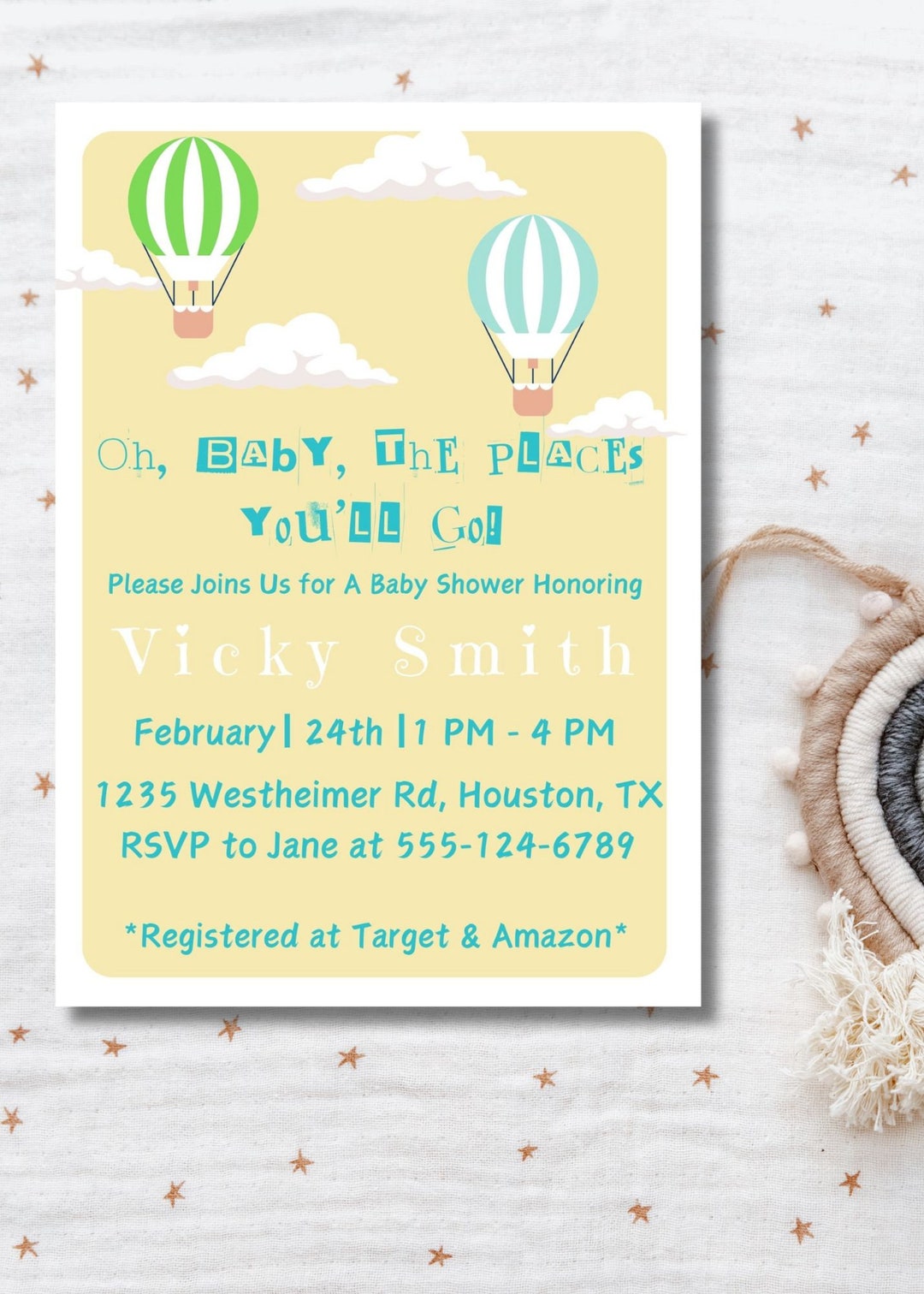 Editable Dr Seuss Baby Shower Template Etsy