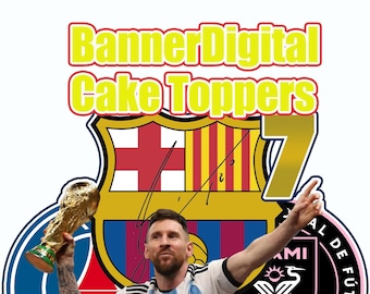 Messi Cake Topper Digital