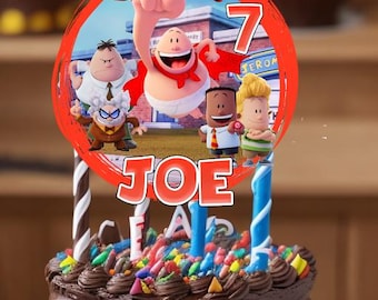 Tra-la-laaa!   Ultimate Captain  Movie Cake Topper – (Digital Download only) Limited Amount