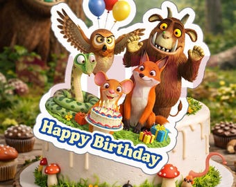 Gruffalo Birthday Cake Topper – Instant Download