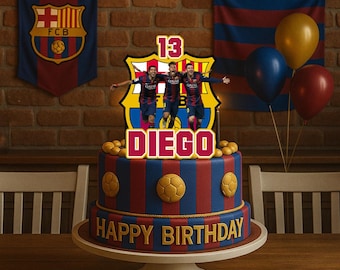 Decorazione per torta digitale Barcelona Legends – Download digitale (nessun articolo fisico spedito)