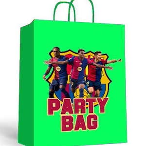 Party Bag Labels Barca (Instant Digital Download)