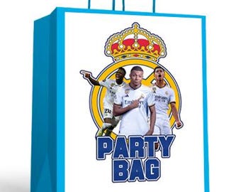 Party Bag Labels Real Madrid (Instant Digital Download)
