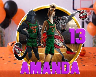 GOAT Basketball Movie Inspired Cake Topper – Custom Name & Age – Printable Birthday Cake Decoration  – Digital Download Only