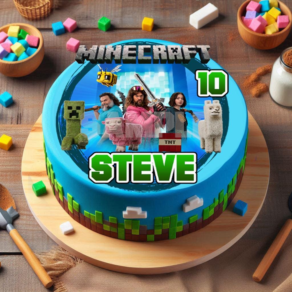 Minecraft Inspired Printable Cake Toppers Page Two Minecraft Inspired Printable Cake Toppers Page Two