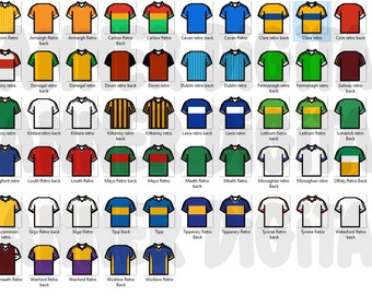 Camiseta del condado irlandés PNG: Fútbol gaélico/hurling (descarga digital)