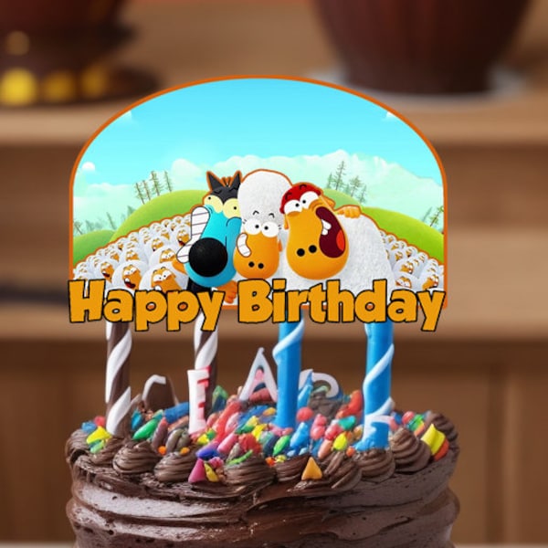Sheep Cake Topper Etsy