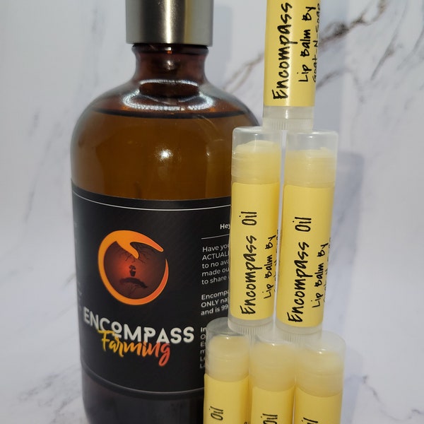 2 Encompass Oil Lip Balm Hand-made in a BPA free tube made in the USA