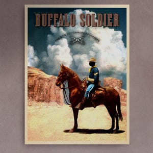 Buffalo Soldier Vintage-style Poster