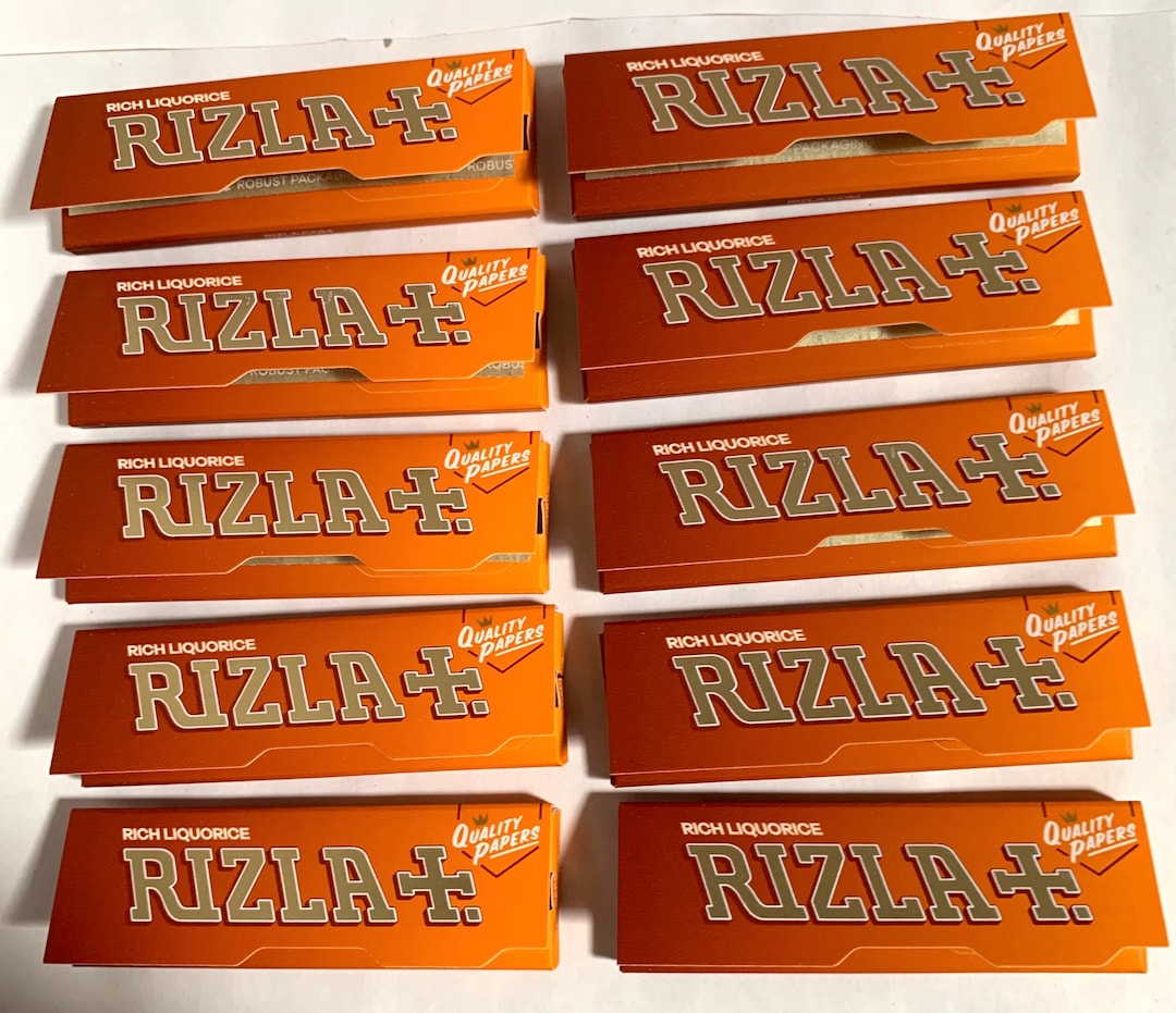 Rizla - Liquorice Regular Size Rolling Papers -small Size, 5 Pack, 10 ...