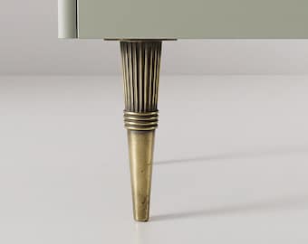 LOLYSIC 8 Pcs Metal Furniture Legs 17cm 6.7 Sofa Legs Triangle Cabinet