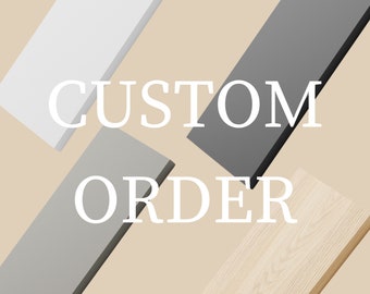 Custom Order Melamine Shelf - White, Gray, Black ,Maple, 3/4" Thickness - Custom Size Shelf , Cut to Size Melamine Shelf ,DIY Shelves.