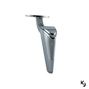 Chrome Furniture Legs: Modern Metal Sofa Feet, Cabinet & Couch Support - 4 Pcs