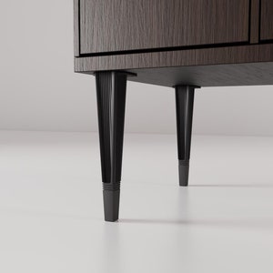 Modern Metal Bench Legs: 30cm Height, Black or Gold Furniture Feet, Coffee Table, Dresser