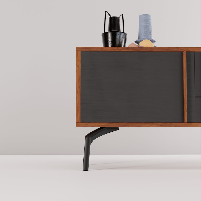 Modern Black & Sofa Legs 7.5 Inch Metal Furniture Etsy