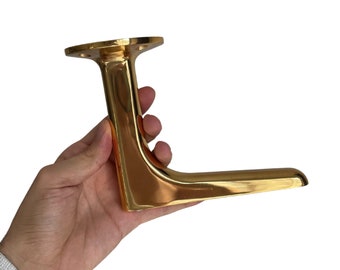 Gold Metal Sofa Legs: Modern Cabinet Feet, DIY Furniture Replacement