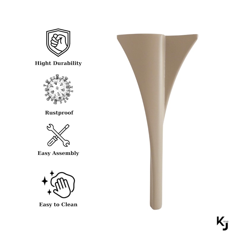 Premium Furniture Legs, Feet, 23cm9inch Metal Ikea Legs, Gold