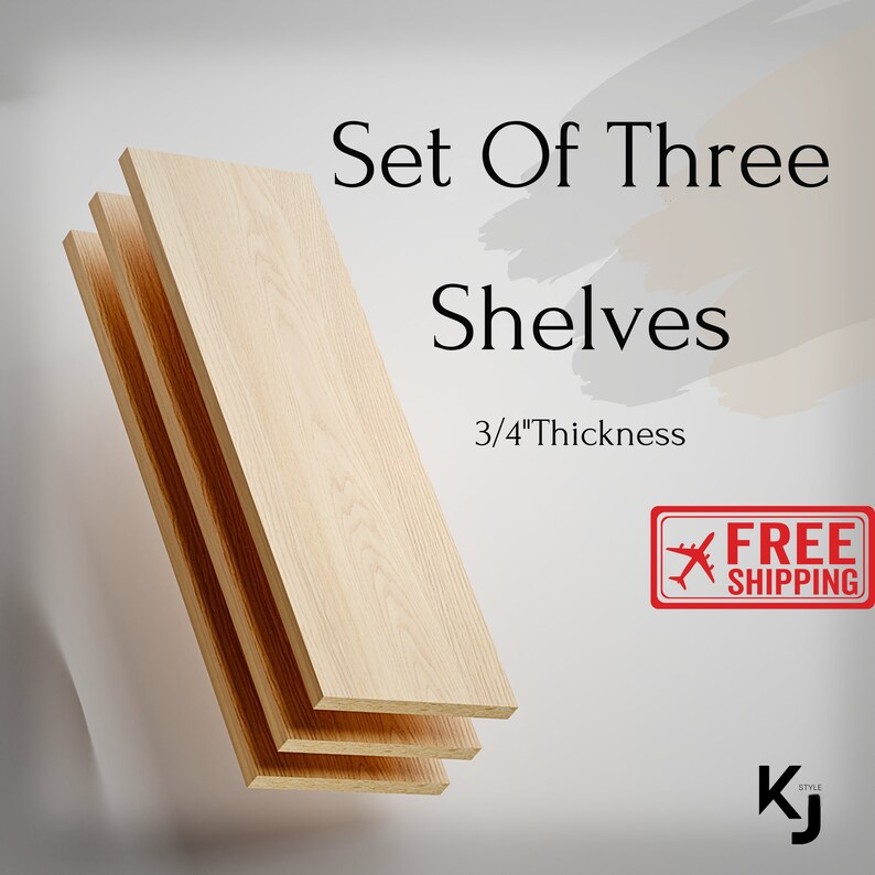 Customized Maple Melamine Shelf White, Gray, Black 3/4 Thickness, Cut