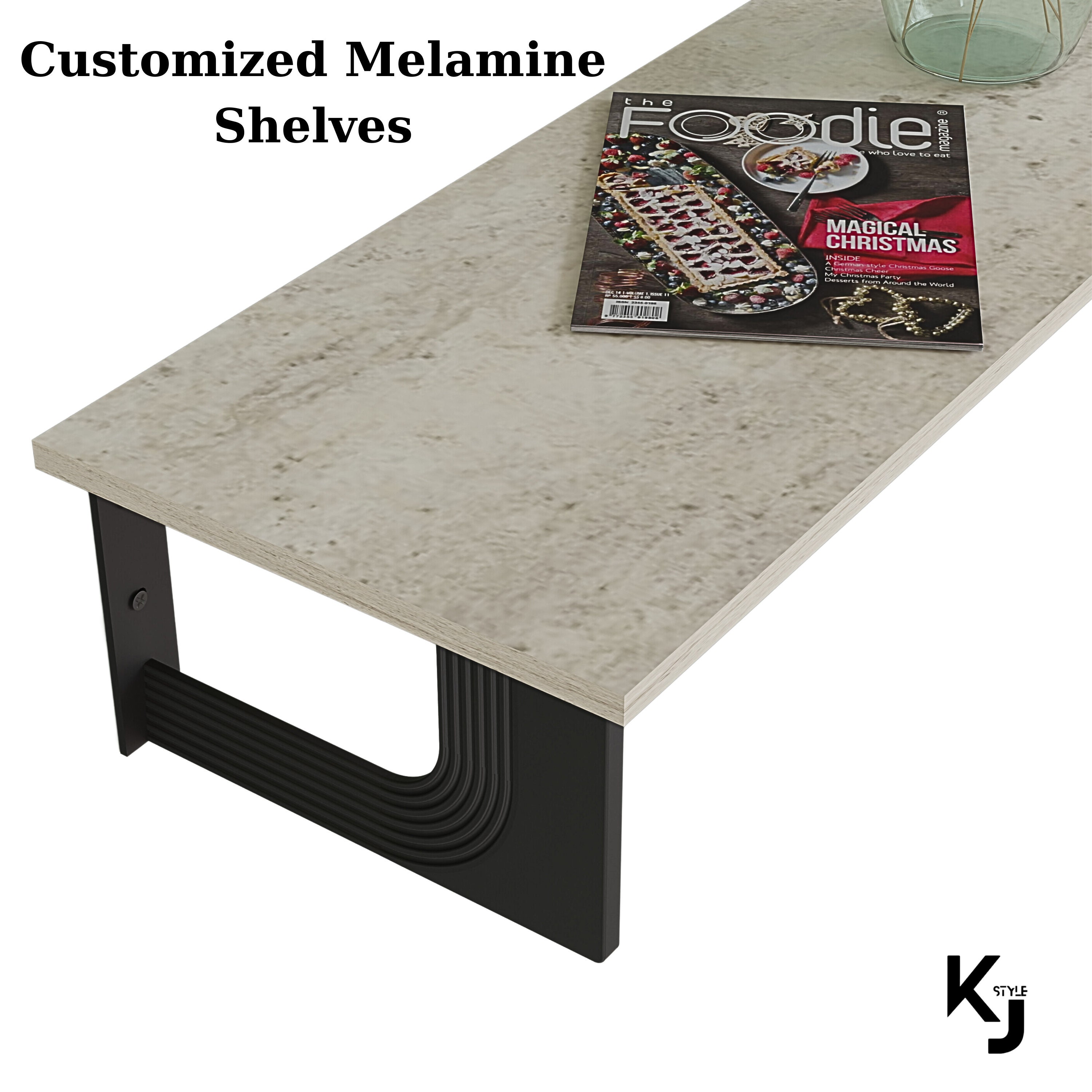 Travertine Patterned Melamine Shelf Cut to Size Shelves Etsy