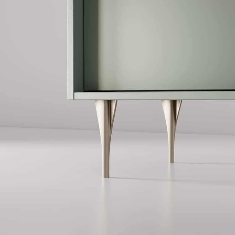 Premium Furniture Legs, Feet, 23cm9inch Metal Ikea Legs, Gold